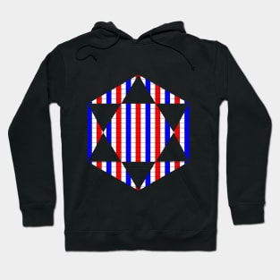 USA colored star Hoodie